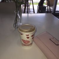 Love the cafe late with almond milk  at Ali's Sweet Treats in Miami