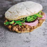 Mom's recipe Channa Masala Sandwich at Bombay Sandwich Co - W 35th St in New York City