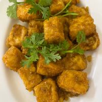 Citronella tofu with red pepper at Thanh Tinh - Quang Trung in Chau Doc