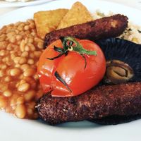 Vegan full English breakfast at The Street Cafe in Norwich