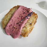 Lemon lavender cake at Bori Vegan in Guaynabo