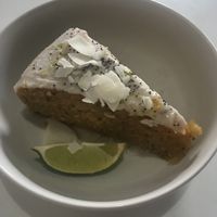 Lemon cake at Bori Vegan in Guaynabo