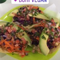 Taco trio at Bori Vegan in Guaynabo