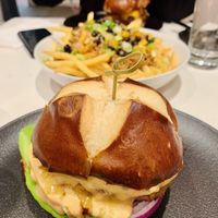 The burger were really good   at P.S. Kitchen in New York City