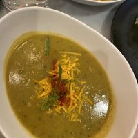 Vegan broccoli cheddar soup   at P.S. Kitchen in New York City