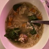 Italian Wedding Soup  at P.S. Kitchen in New York City