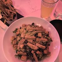 Cesar salad with crispy chk’n  at P.S. Kitchen in New York City