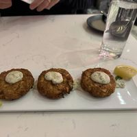 Crabby cakes  at P.S. Kitchen in New York City