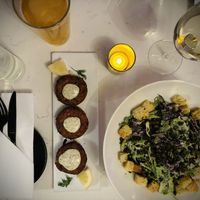 Crab Cakes & Cesar Salad   at P.S. Kitchen in New York City