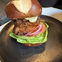 Buffalo Maitaki Sandwich  at P.S. Kitchen in New York City