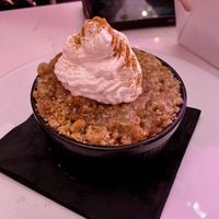 Apple crumble  at P.S. Kitchen in New York City