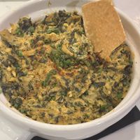 Their spinach and artichoke dip was best I’ve ever had and again plentiful!  at P.S. Kitchen in New York City