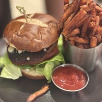 Their burgers and sweet potato fries hit the spot  at P.S. Kitchen in New York City