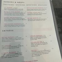 menu at P.S. Kitchen in New York City