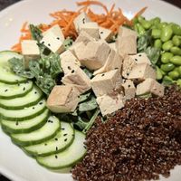 Smoked tofu salad  at P.S. Kitchen in New York City