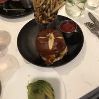 Smokey BBQ burger with Truffle fries...INCREDIBLE at P.S. Kitchen in New York City