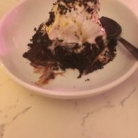 Chocolate brownie at P.S. Kitchen in New York City