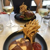 More burgers and fries   at P.S. Kitchen in New York City