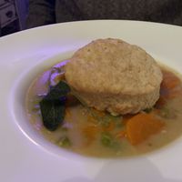 ‘Chicken’ pot pie at P.S. Kitchen in New York City