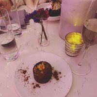 Chocolate dessert - very rich and filling at P.S. Kitchen in New York City