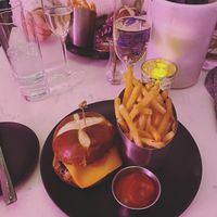 P.S. BBQ burger 😍❤️🌱 at P.S. Kitchen in New York City