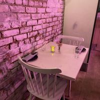 Example of seating at P.S. Kitchen in New York City