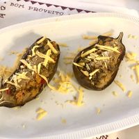 Stuffed aubergine  at El Secret in Falset