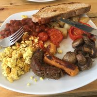 delicious vegan breakfast  at Wild Leaf Vegan Cafe in Sheffield