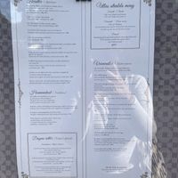 Menu   at Ulla Winbladh in Stockholm