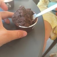 Dark Chocolate Ice Cream at Gelateria Eva in Zadar