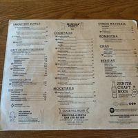 Menu II  at Zenith in Porto