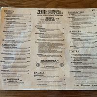Menu I  at Zenith in Porto