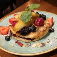 Vegan pancake at Zenith in Porto