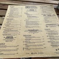 Menu   at Zenith in Porto