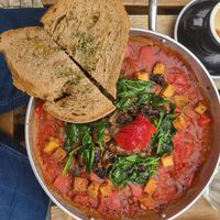 Vegan shakshuka at Zenith in Porto