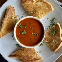 Old Town Grilled Cheese with Tomato Soup  at Seabirds Kitchen in Long Beach