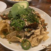 Nachos with Jack fruit and beans   at Seabirds Kitchen in Long Beach