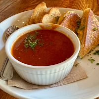 GRILLED CHEESE & TOMATO SOUP (SF)  at Seabirds Kitchen in Long Beach