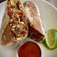 All day breakfast burrito  at Seabirds Kitchen in Long Beach
