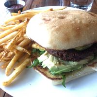 Beets burger   at Seabirds Kitchen in Long Beach