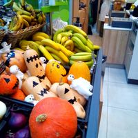 Halloween veggies decorations at Celeiro - Vasco da Gama in Lisbon
