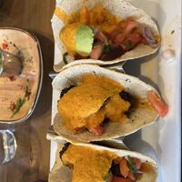 Jalapeño falafel tacos  at Ed's Cantina & Grill in Estes Park