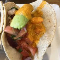 Jalapeño falafel tacos  at Ed's Cantina & Grill in Estes Park