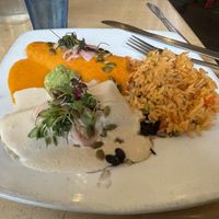 Veggie enchiladas   at Ed's Cantina & Grill in Estes Park