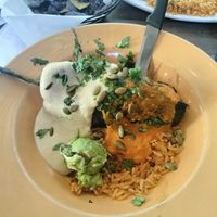 Chile en negado at Ed's Cantina & Grill in Estes Park