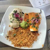 Veggie enchiladas at Ed's Cantina & Grill in Estes Park