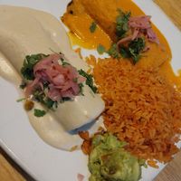 veggie enchiladas at Ed's Cantina & Grill in Estes Park