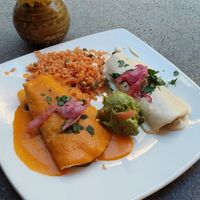 Veggie enchiladas at Ed's Cantina & Grill in Estes Park
