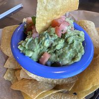 Guac and chips   at Ed's Cantina & Grill in Estes Park