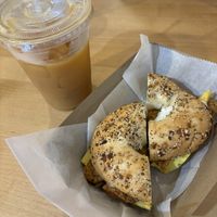 Viva la vegan, cold brew with almond milkk  at Ultra Coffeebar in Asheville